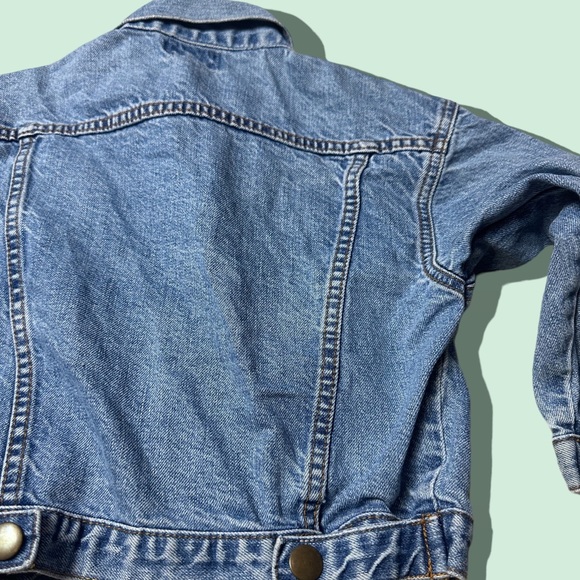 Toddler Route 66 Lil 66 Light Wash Denim Snap Button Front Jacket Size 4T - Picture 9 of 11
